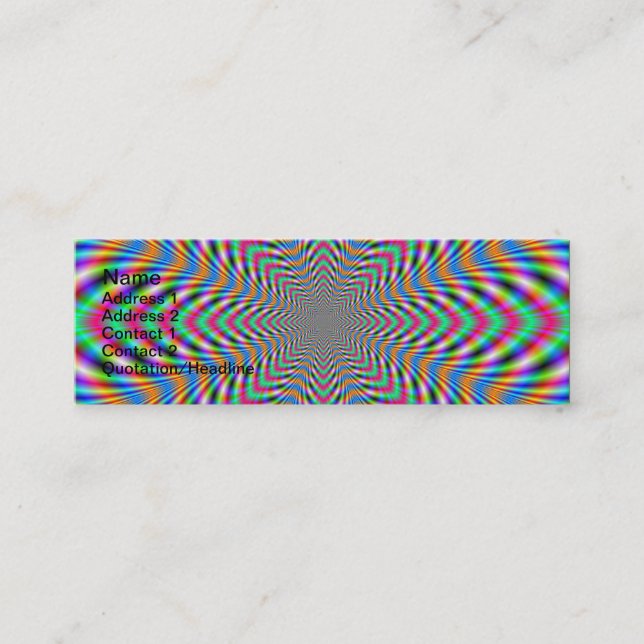 Star Psychedelic Business Card (Front)
