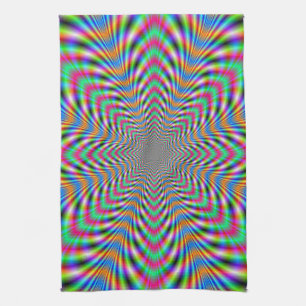 Star Psychedelic Kitchen Towel
