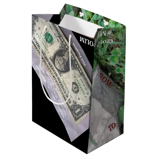 STAR QUALITY GIFT BAGS /SMALL-MEDIUM-LG-WINE sizes (Back Angled)