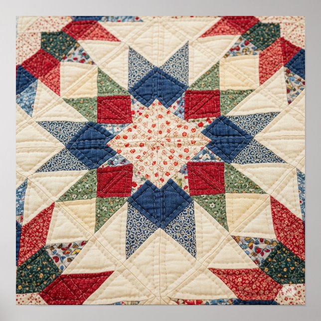 Star Quilt Graphic Poster (Front)