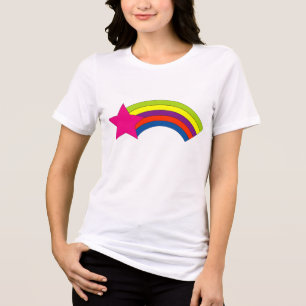Star Rainbow T-Shirt Tri-Blend Shirt