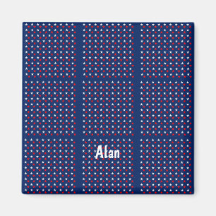 Star Red White/Blue Magnet