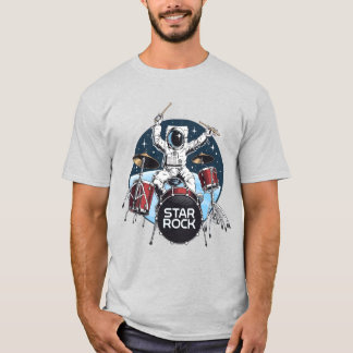 Star Rock Astronaut Drummer – Cosmic Space Music D T-Shirt