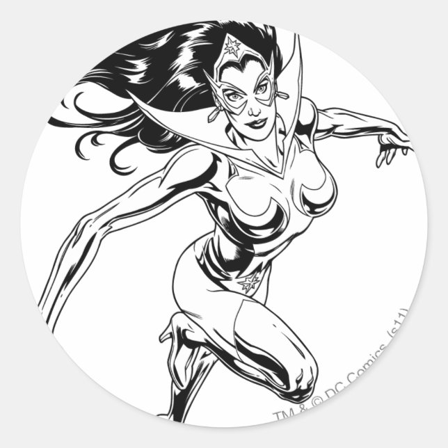 Star Sapphire 3 Classic Round Sticker (Front)