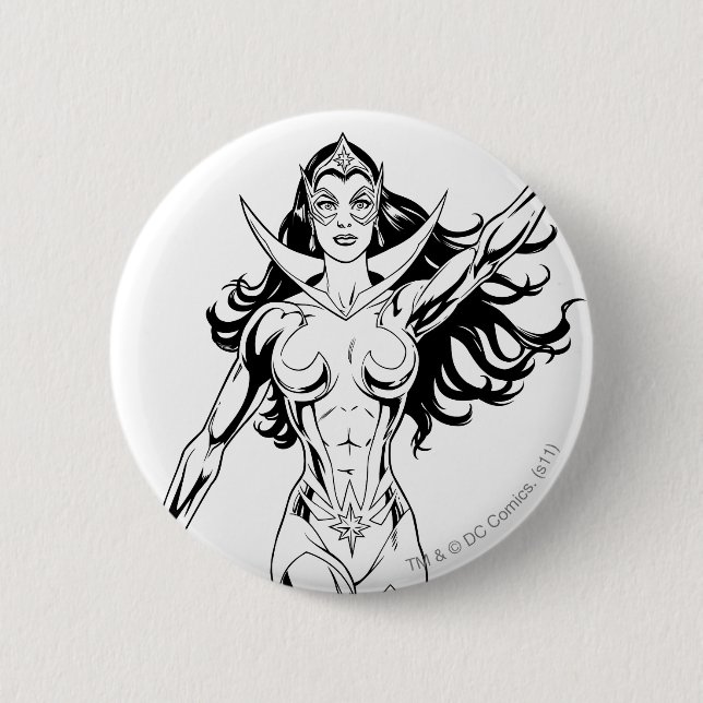 Star Sapphire 6 2 Inch Round Button (Front)