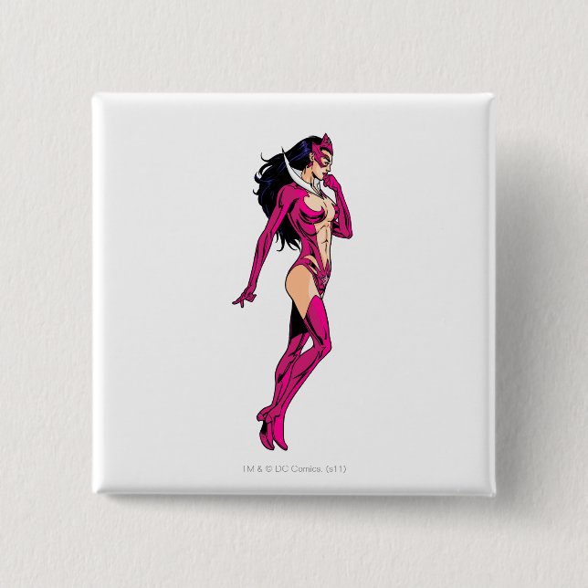 Star Sapphire 8 2 Inch Square Button (Front)
