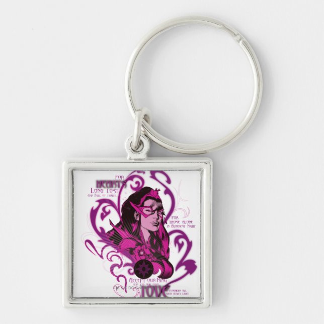 Star Sapphire Graphic 1 Keychain (Front)