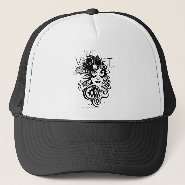 Star Sapphire Graphic 4 Trucker Hat (Front)