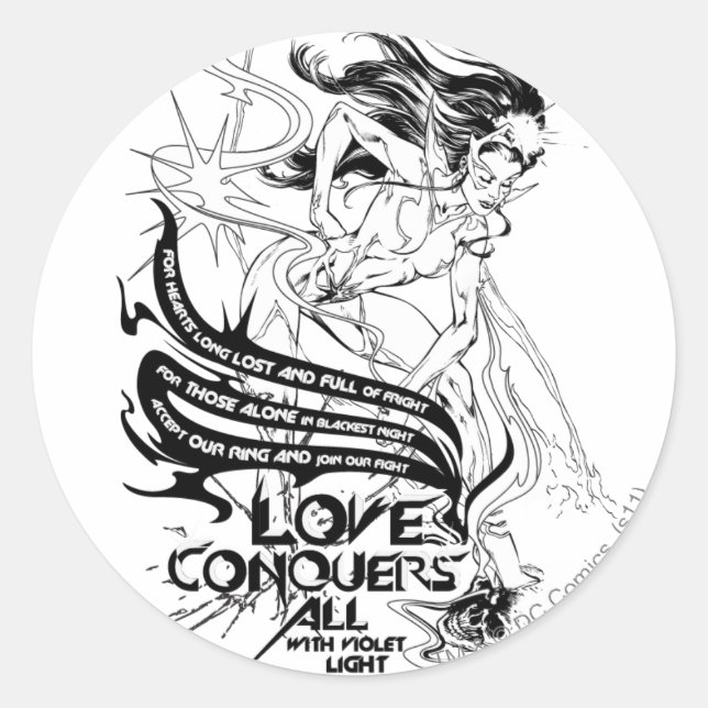 Star Sapphire Graphic 5 Classic Round Sticker (Front)