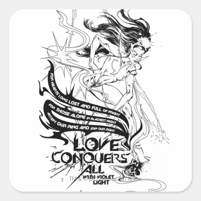 Star Sapphire Graphic 5 Square Sticker (Front)