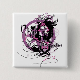 Star Sapphire Graphic 6 2 Inch Square Button