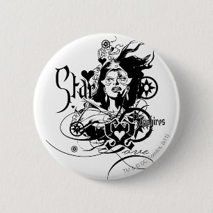 Star Sapphire Graphic 7 2 Inch Round Button