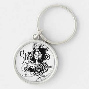 Star Sapphire Graphic 7 Keychain