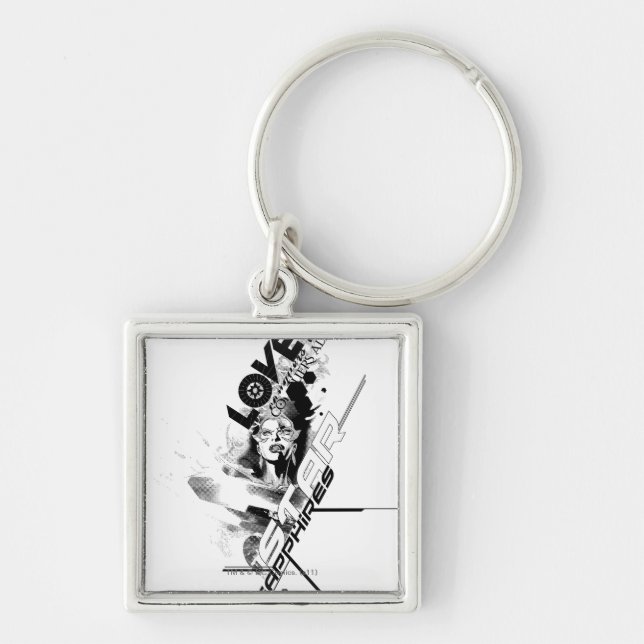 Star Sapphire Graphic 9 Keychain (Front)