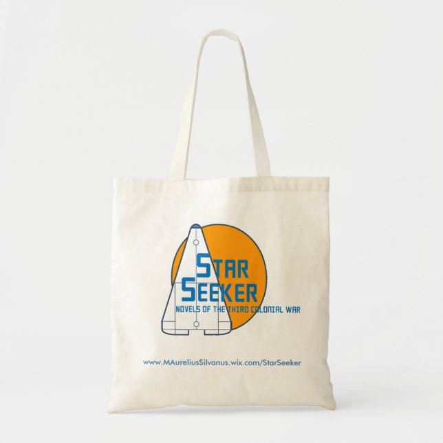 Star Seeker Logo Tote - Orange Planet - Centred Bag (Front)