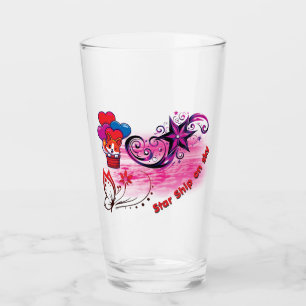 Star Ship Drinkware Glass