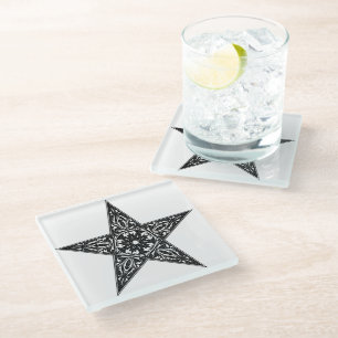 Star Silhouette Glass Coaster