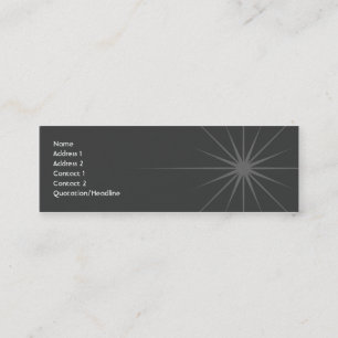 Star - Skinny Mini Business Card