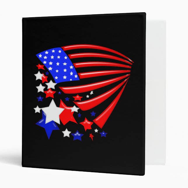 Star Spangled Banner America Avery Binder (Front/Inside)
