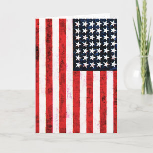 Star Spangled Banner - American Flag Card