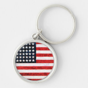 Star Spangled Banner - American Flag Keychain