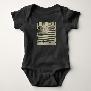 Star Spangled Banner: American Flag on Display Baby Bodysuit