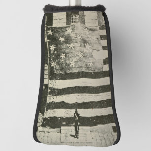 Star Spangled Banner: American Flag on Display Golf Head Cover