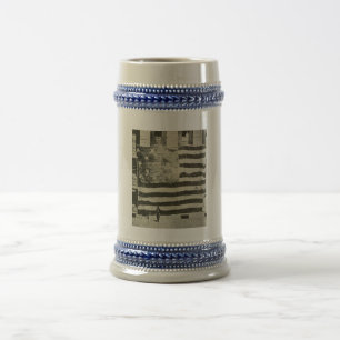 Star Spangled Banner American Military Battle Flag Beer Stein