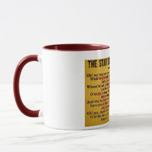 Star Spangled Banner Magic Lantern Slide Mug