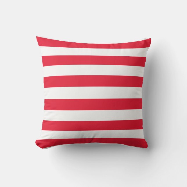 Star Spangled Banner Stripes Outdoor Pillow (Front)