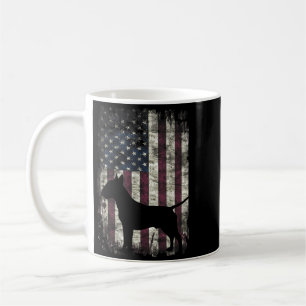 Star Spangled Bull Terrier Cute Usa Flag Dom Coffee Mug