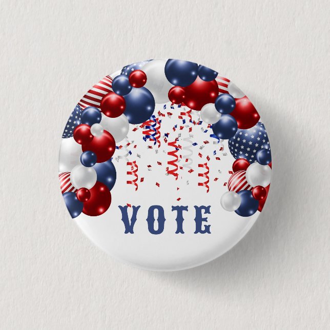 Star Spangled Celebration Arch Vote 1 Inch Round Button (Front)