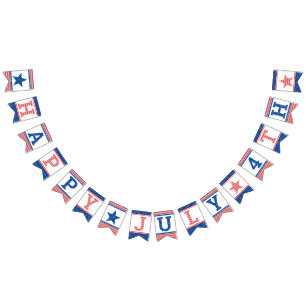 Star-Spangled Celebration Red White Blue Bunting Flags