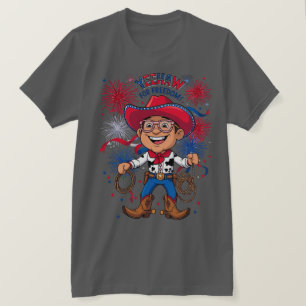 Star-Spangled Cowboy – 4th of July Celebration Des T-Shirt