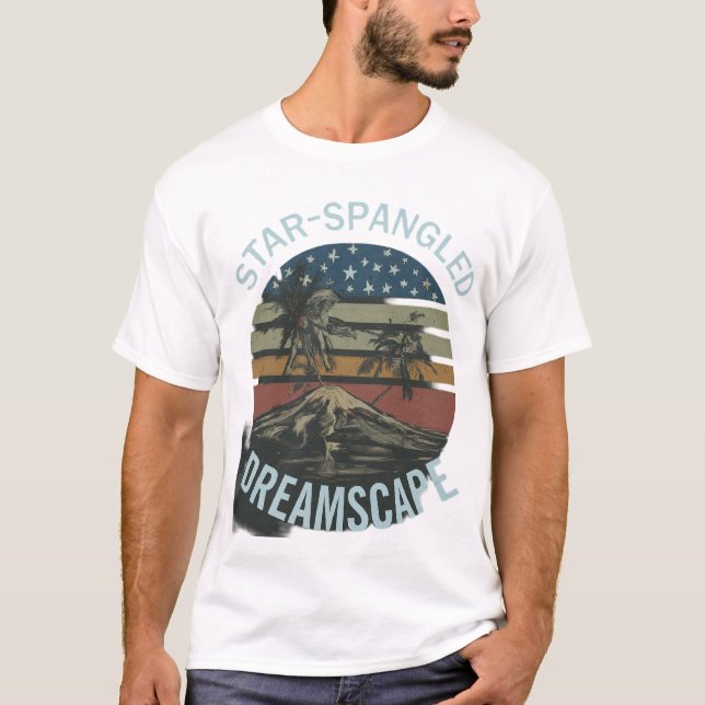 Star-Spangled Dreamscape❤❤❤🌹🌹 T-Shirt (Front)