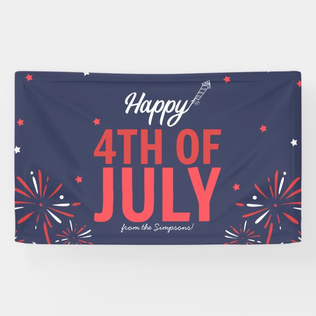Star-Spangled Fourth of July Banner (Horizontal)
