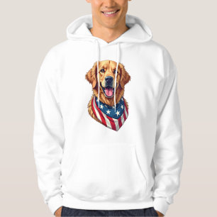 Star Spangled Golden Retriever Vintage Tee 4