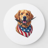 Star Spangled Golden Retriever Vintage Tee 4