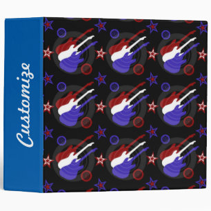 Star Spangled Guitars Pattern Binder