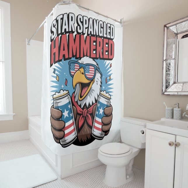 Star Spangled Hammered Funny USA Party Eagle (In Situ)