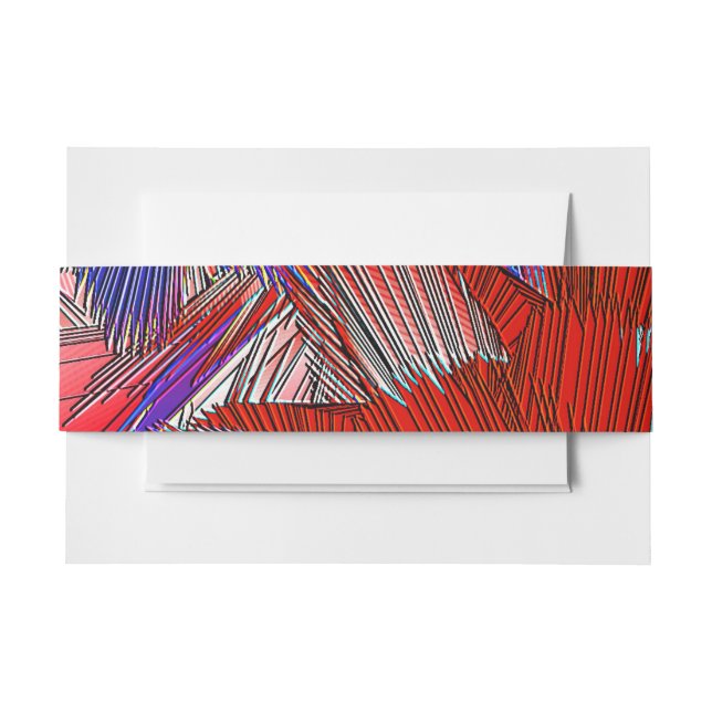 Star Spangled Invitation Belly Band (Front Example)