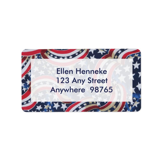 Star-Spangled Ribbons Label (Front)