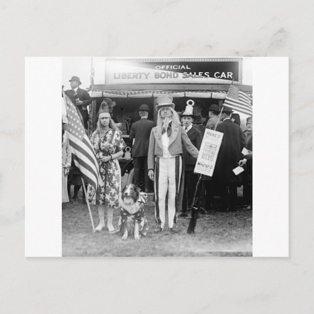 Star-Spangled Sales: 1918 Postcard (Front)