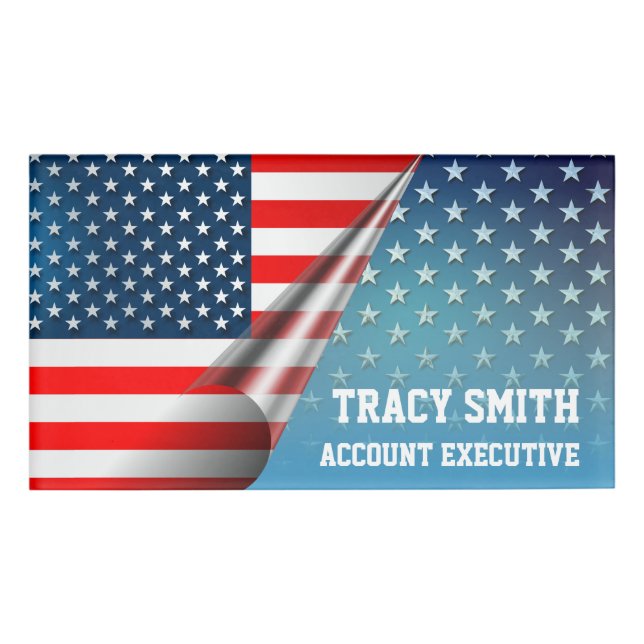 Star-Spangled Style Name Tag (Front)