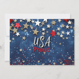 Star Spangled USA Proud Invitation
