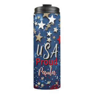 Star Spangled USA Proud Thermal Tumbler