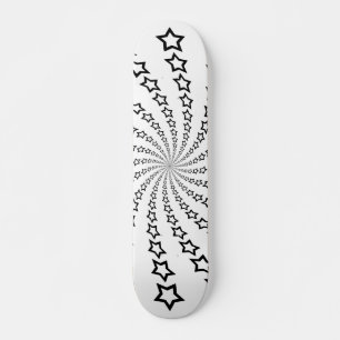 Star Spiral: Black Stars: Skateboard
