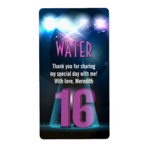Star Spotlight Purple Sweet 16 Favour