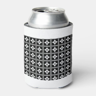 Star Starfish Planets Gem Seamless Pattern Checker Can Cooler