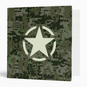 Star Stencil Digital Woodland Binder